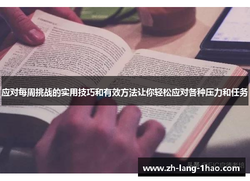 应对每周挑战的实用技巧和有效方法让你轻松应对各种压力和任务