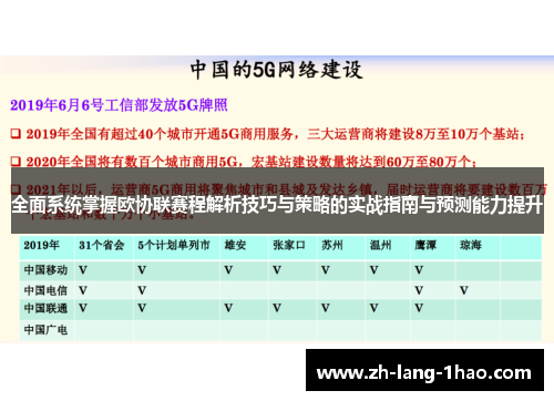 全面系统掌握欧协联赛程解析技巧与策略的实战指南与预测能力提升